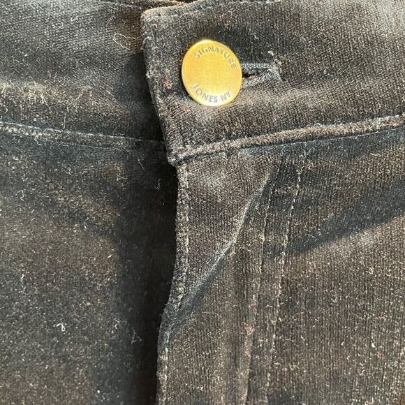 Jones New York Signature Black Velour Jeans EUC - Picture 3 of 8